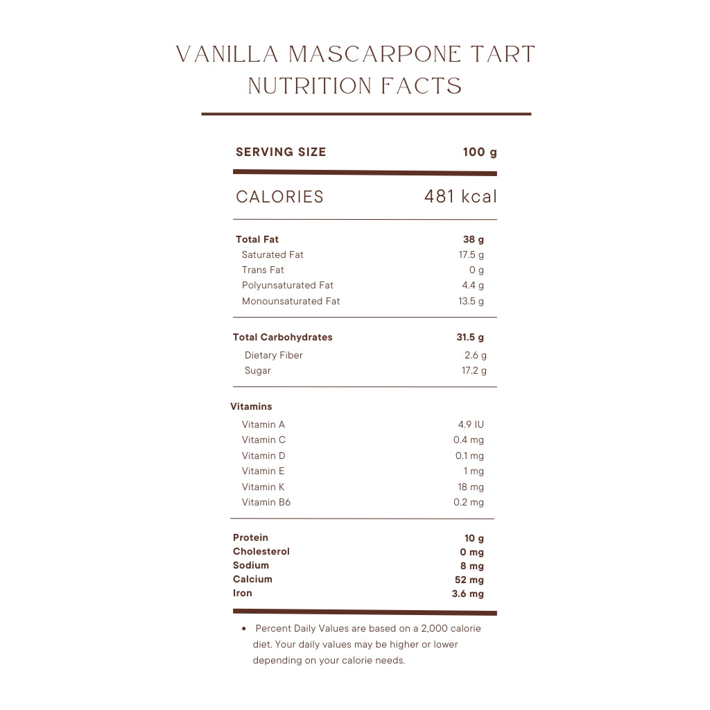 Vanilla Mascarpone Tart