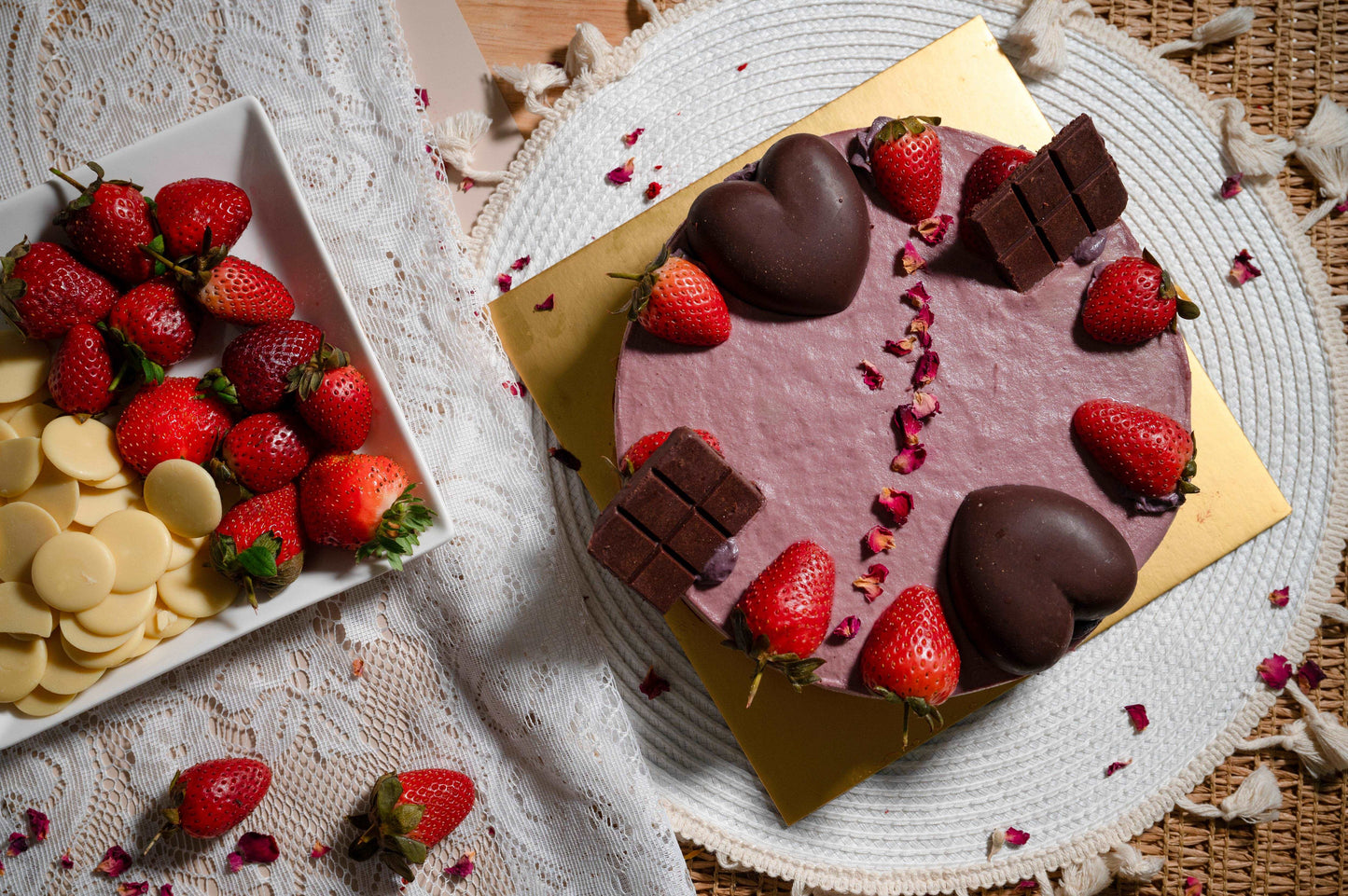 Strawberry White Chocolate Cake