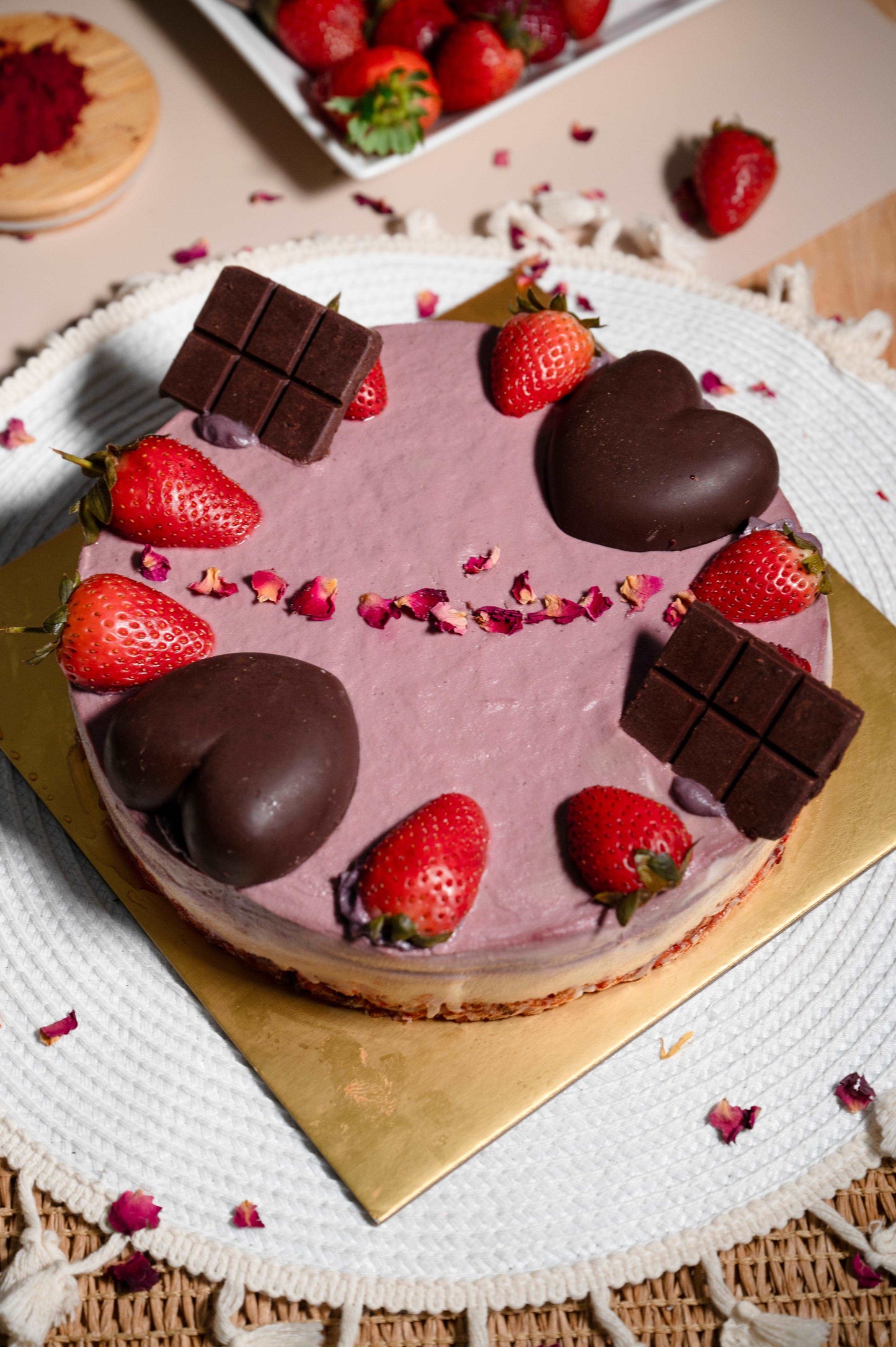 Strawberry White Chocolate Cake