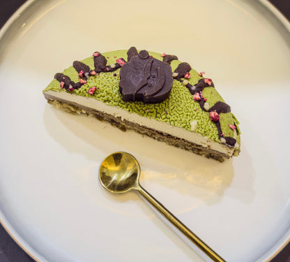 Christmas Hazelnut Matcha Cake
