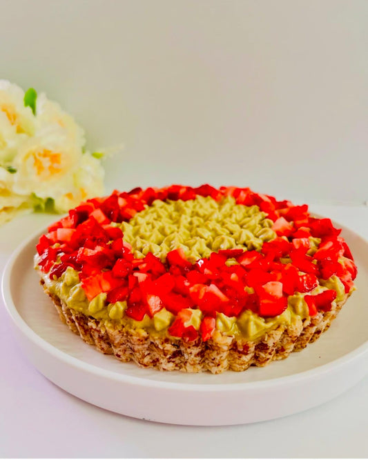 Strawberry & Pistachio Tart