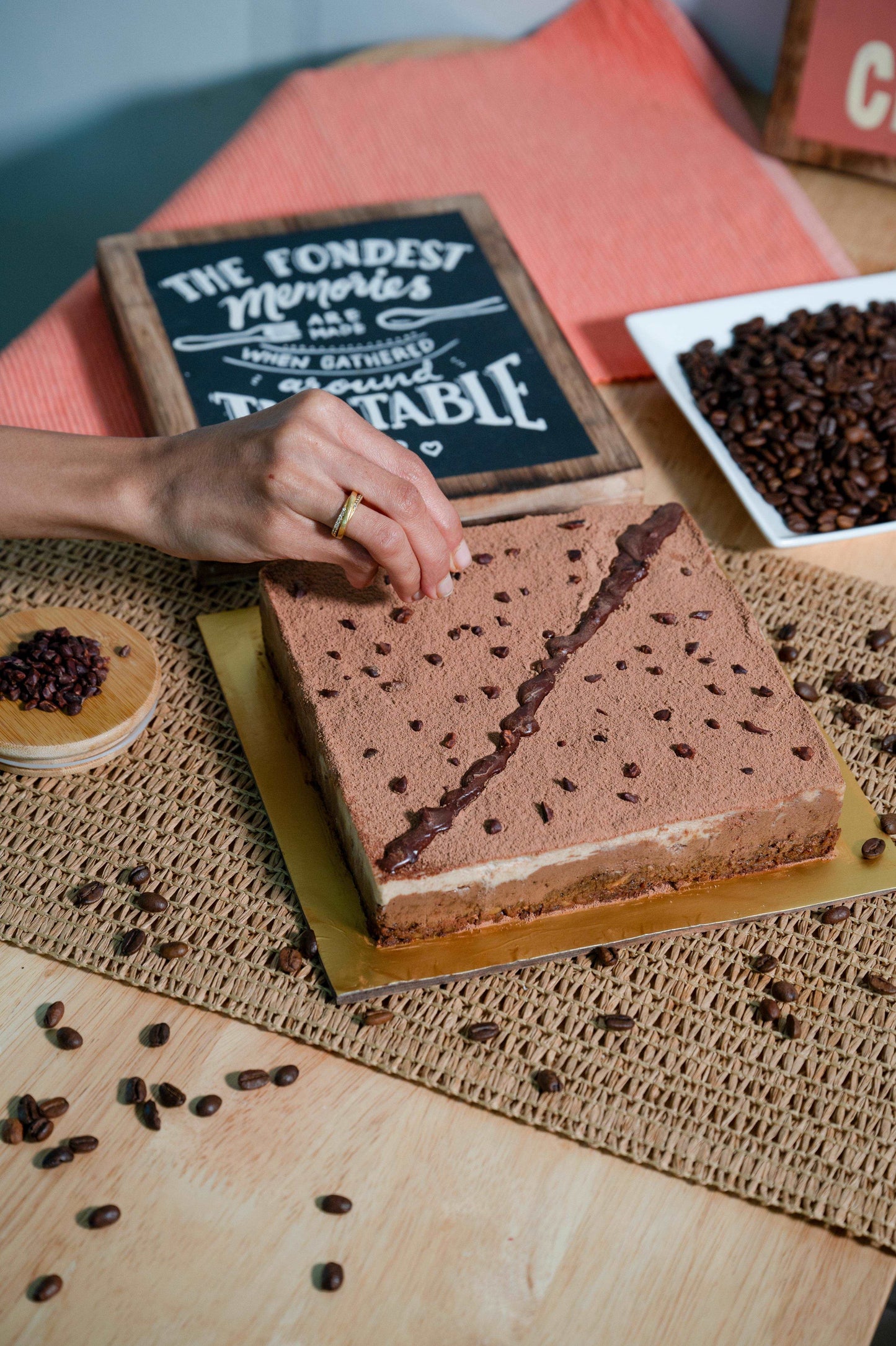 Tiramisu Square Cake